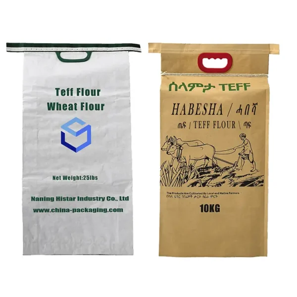 Green woven pp bags for 10kg 15kg 20kg 25kg rice flour packing