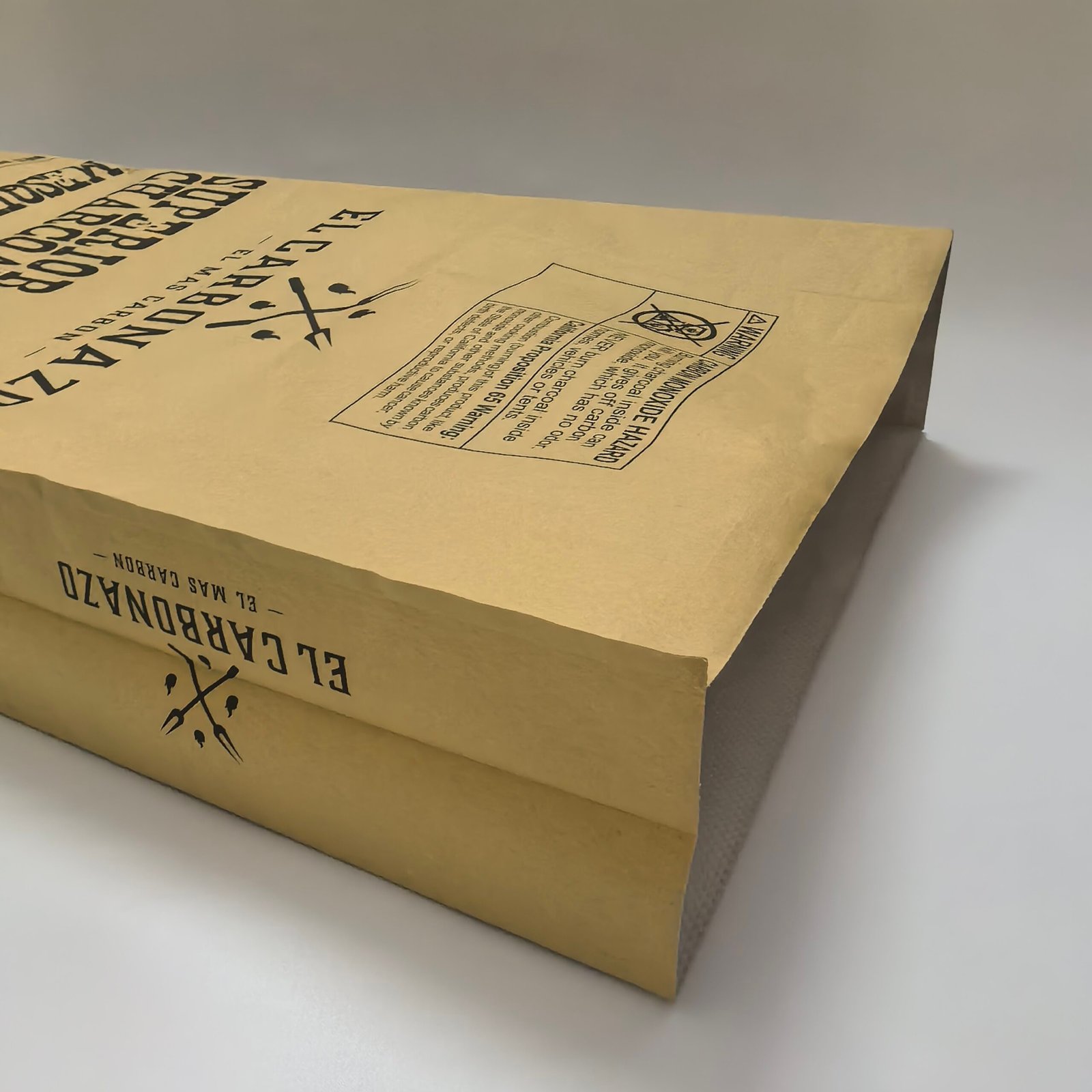 High Quality Recyclable Charcoal Packaging Bag Kraft PP Woven Bag 7LB 20LB 40LB - Image 3