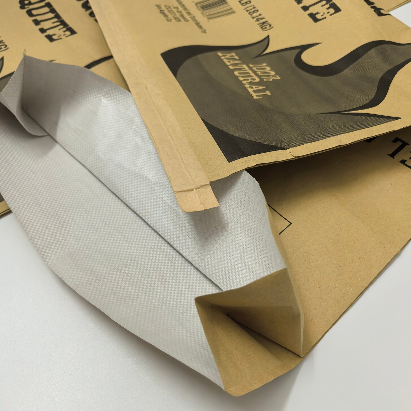 High Quality Recyclable Charcoal Packaging Bag Kraft PP Woven Bag 7LB 20LB 40LB - Image 4