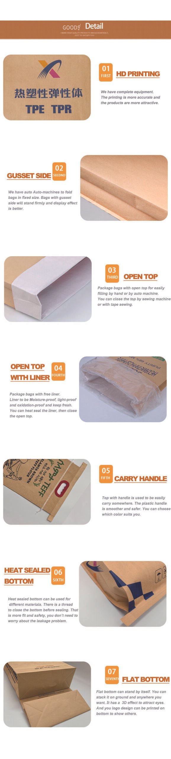 Charcoal packaging bag