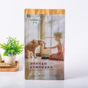 Custom Printed OEM 8 Side Seal Pet food packaging bags