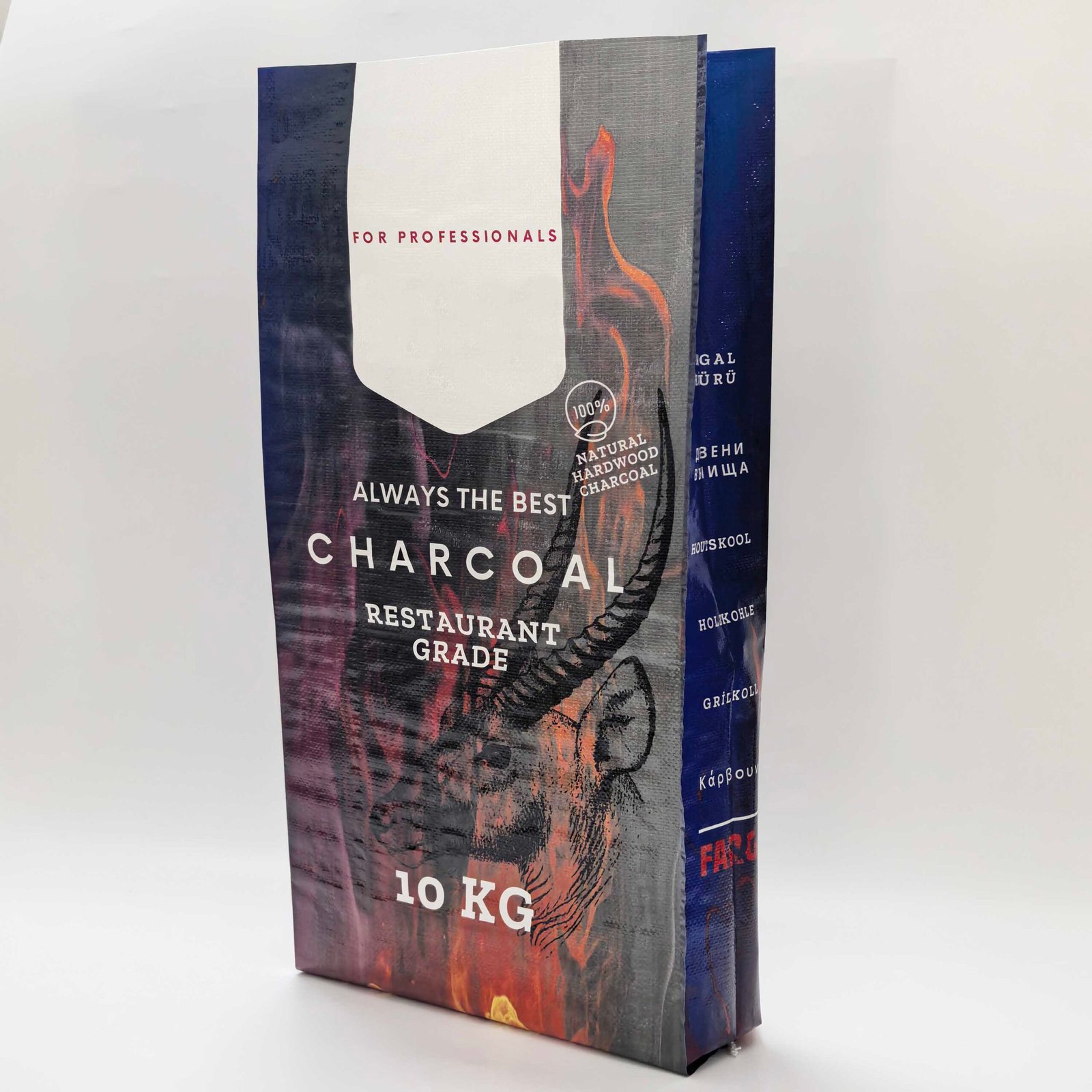 Custom Polypropylene Coal Bag Bopp PP Woven Plastic Charcoal Briquettes Packaging Bag - Image 4