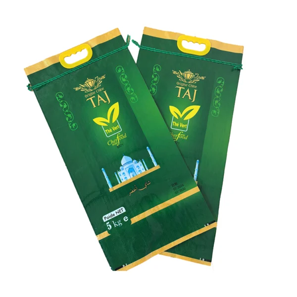 Best fabric for rice bags 25kg pearl fragrant rice plastic packaging sacks