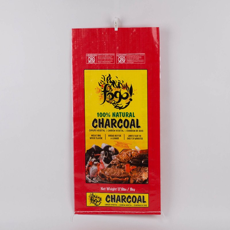Eco Friendly BBQ Charcoal Packaging Bag Bopp Laminated PP Woven Bag