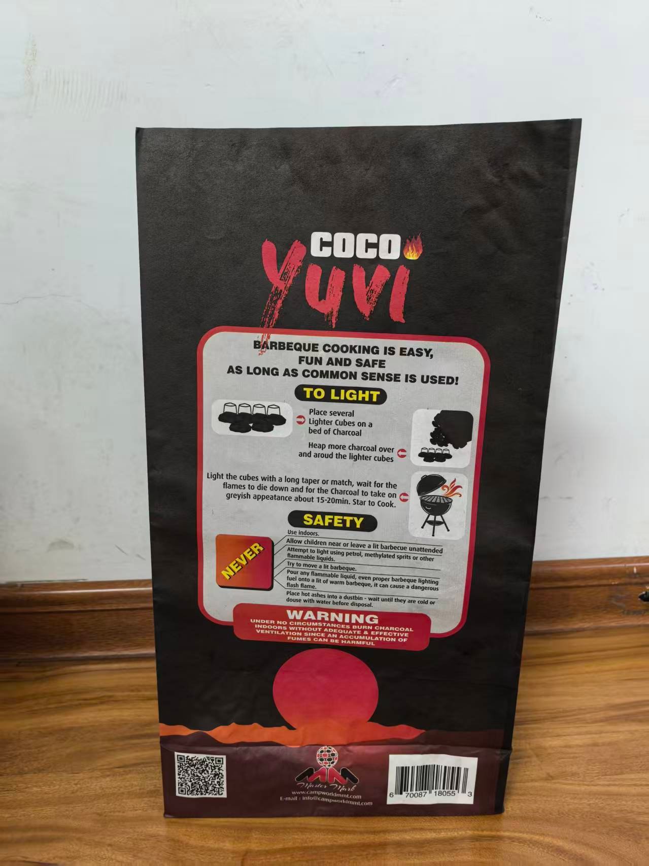 High Quality Kraft Paper Charcoal Packaging Bags  2kg 5kg 10kg - Image 2