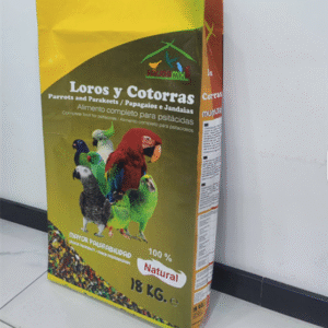 Eco Friendly Parrot Food Packaging Bag Bopp Laminated PP Woven Bag