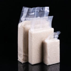 High Quality Custom Printing Plastic Side Gusset Vacuum Rice Bag