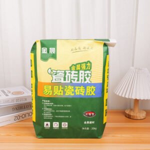 20kg 25kg Woven Polypropylene Valve Bags Laminated White PP Plastic tile adhesive mortar sacks